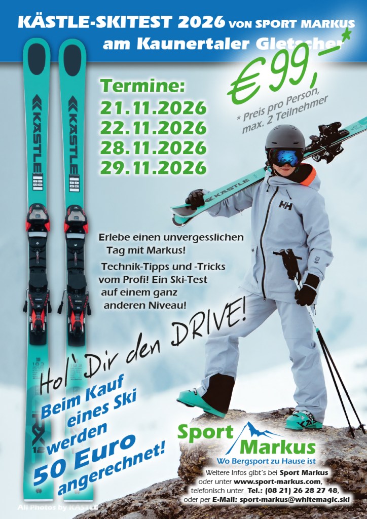 Kästle Skitest am Kaunertaler Gletscher